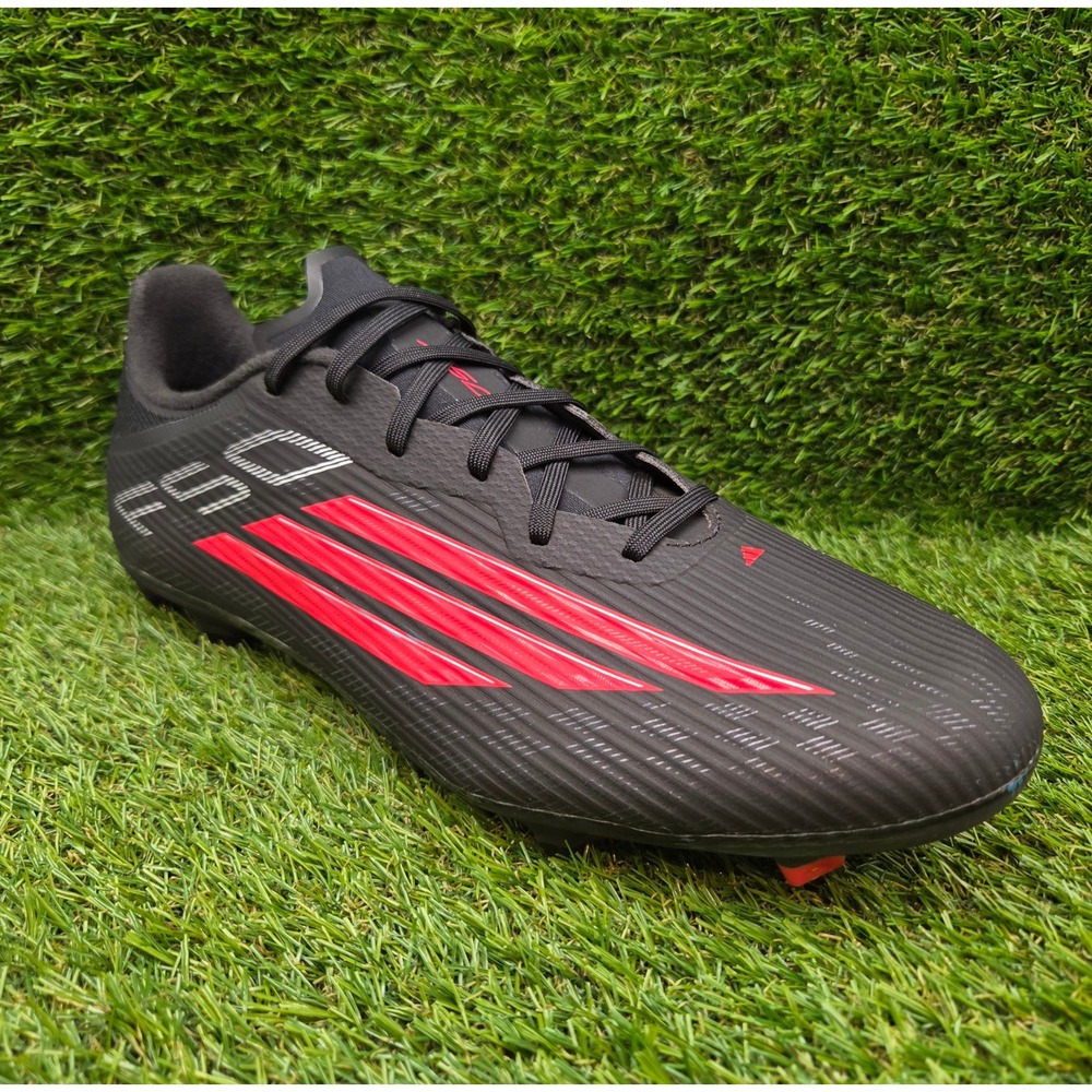 adidas F50 League SIZE 12.5‎ Men's Soccer Cleats FG MG Football Shoes Black Red